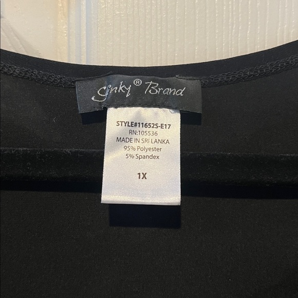 Slinky Brand Black Flared Sleeve Blouse - Picture 2 of 3